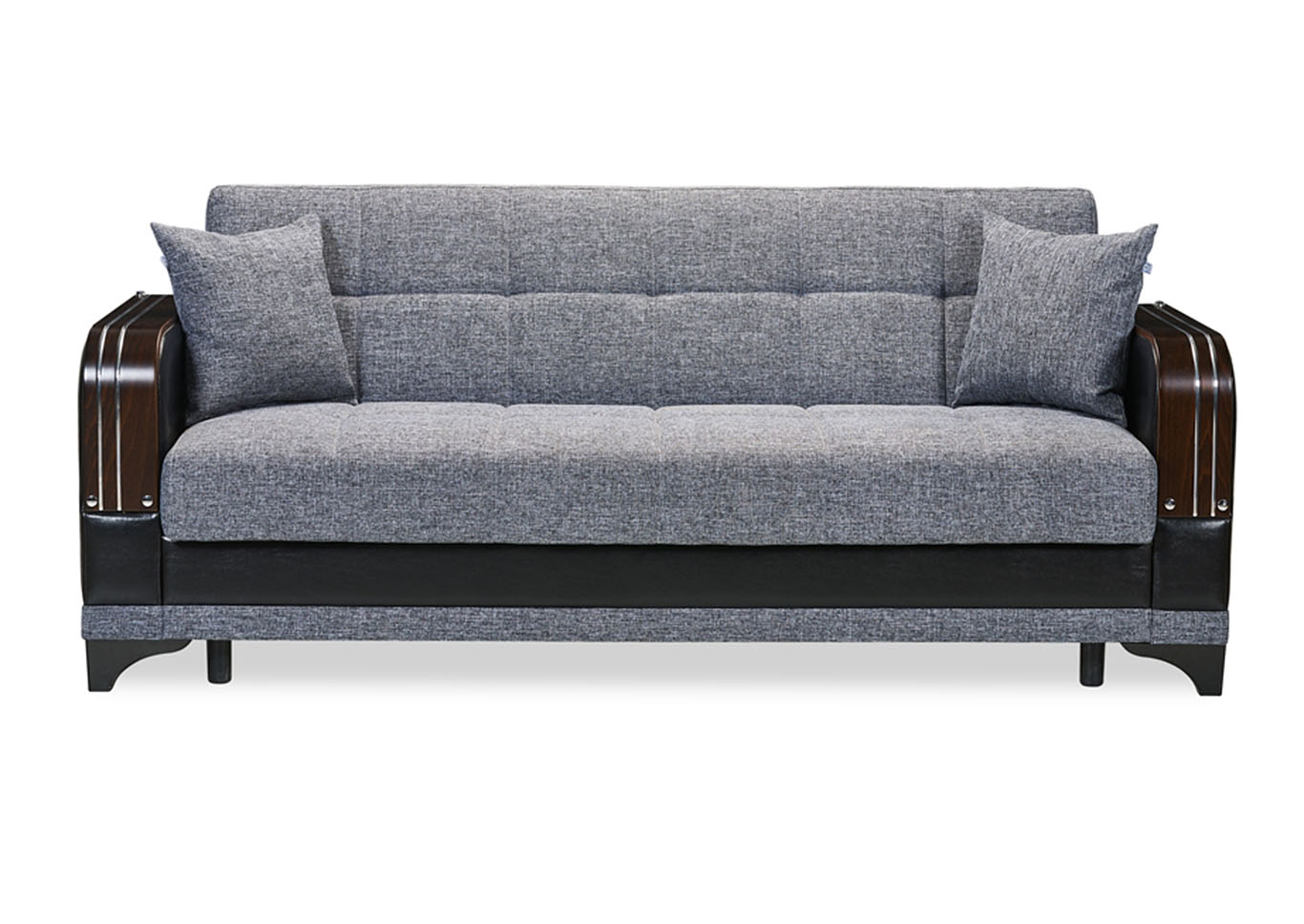 Almira Gray Polyester Sofabed Affordable Furniture & Carpet Chicago, IL